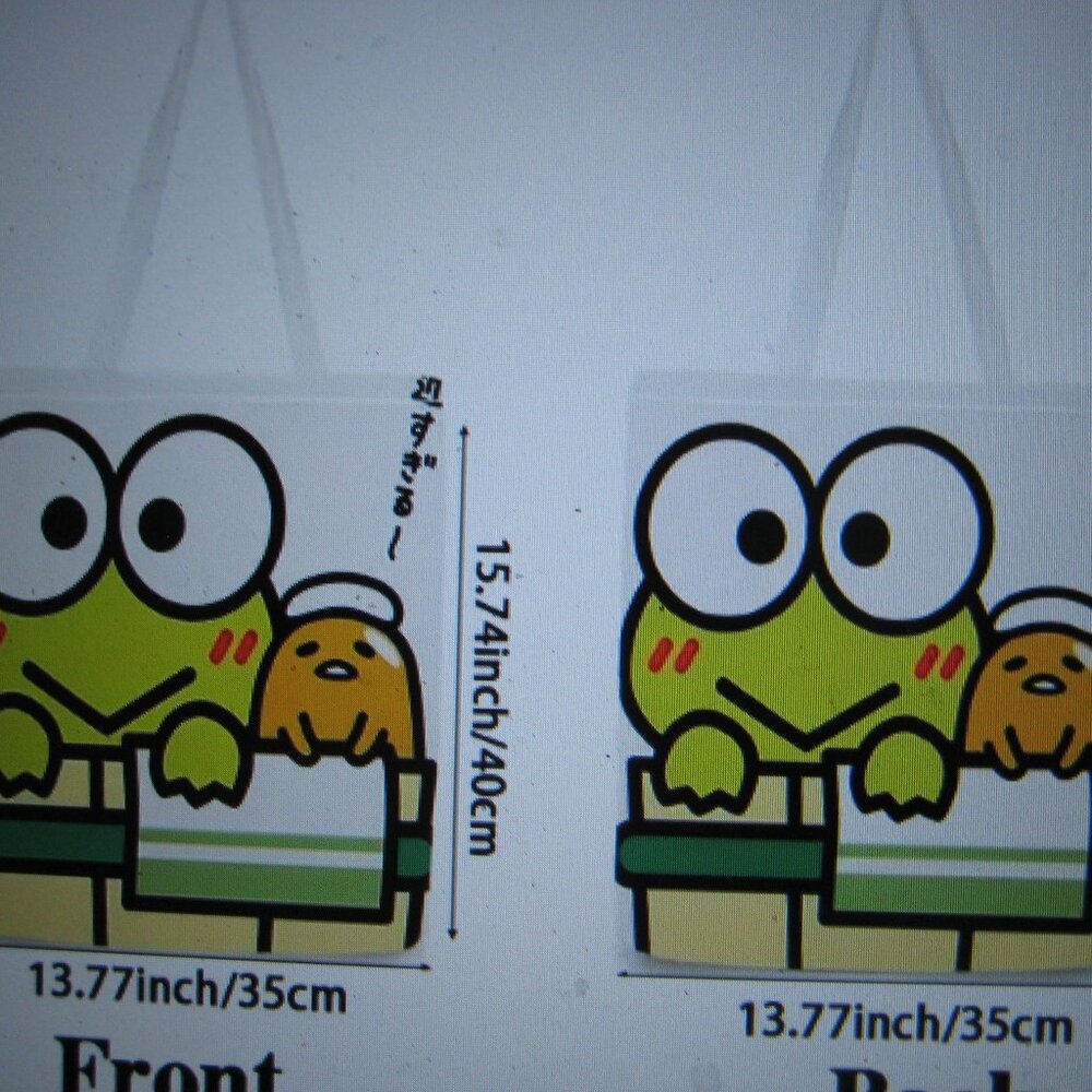 Sanrio Keroppi And Gudetama Tote Bag